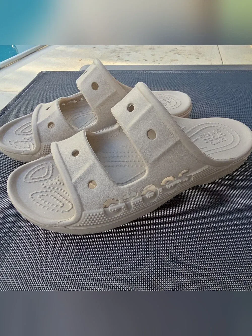 NWT Crocs Baya II Slide Sandals - Beige/Stucco - Size Men 5 / Women 7